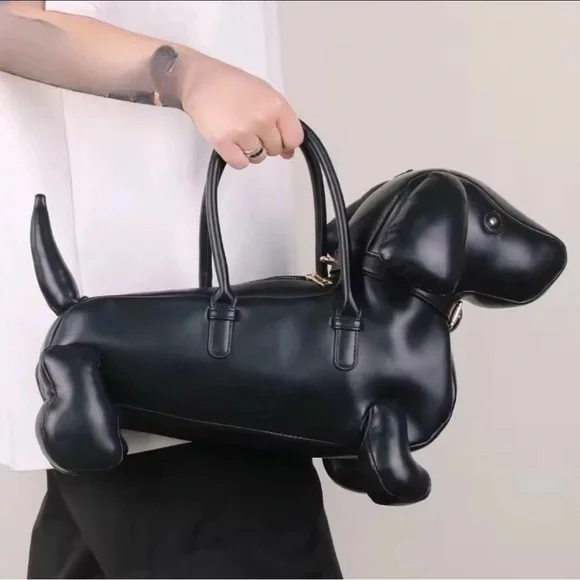 Black Dog-Shaped handbag - Picture 3 of 5